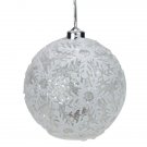 4Ct Battery Operated Silver Glitter Snowflake 6" Christmas Ornaments 4Ct Battery Operated Silver Glitter Snowflake 6" Christmas Ornaments