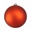 Shatterproof Burnt Orange Commercial Ball 8" Christmas Ornaments