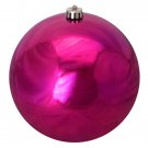 Shatterproof Shiny Light Magenta Pink Ball 8" Christmas Ornaments