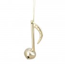 4.25" Shiny Gold Eighth Musical Note Jingle Bell Christmas Ornaments 4.25" Shiny Gold Eighth Musical Note Jingle Bell Christmas Ornaments