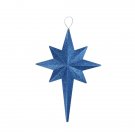 20" Lavish Blue Glitter Bethlehem Star Christmas Ornaments