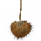 3.5" Light Brown Fur Ball Christmas Ornaments 3.5" Light Brown Fur Ball Christmas Ornaments
