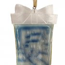 3" Crystal Elegance Winter Scene Present Shaped Christmas Ornaments