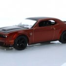 2021 Dodge Challenger Srt Super Stock Sports Muscle Car 1:64 Brown Diecast Toys