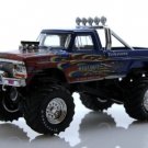 1974 Ford F-250 Lifted Bigfoot 4X4 Monster Truck 1:64 Scale Flames Diecast Toys