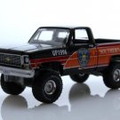1973 Chevy Silverado Squarebody C10 Lifted 4X4 Railroad Truck 1:64 Diecast Toys