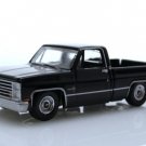 1985 Chevy C10 Silverado Squarebody Lowered Pickup Truck 164 Black Diecast Toys