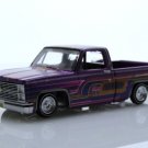 1983 Chevy Silverado C-10 Lowered Square Body Truck 1:64 Purple Diecast Toys