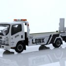 2020 Isuzu Npr Rollback Flatbed Tow Truck 1:64 Wrecker White Diecast Toys
