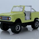 1967 Ford Bronco Lifted 4X4 Off Road Suv Yellow 1:64 Scale Diecast Toys