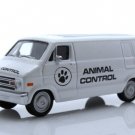 1976 Dodge B-100 Animal Control Work Van Police 1:64 Scale White Diecast Toys