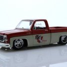 1979 Chevy C10 Square Body Lowered Pickup Truck Edelbrock 1:64 Red Diecast Toys