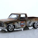 1978 Chevy Silverado C-10 Gulf Rusty Square Body Pickup Truck 1:64 Diecast Toys