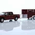 2019 Ford F-150 Xlt & Horse Livestock Animal Trailer 1:64 Scale Diecast Toys