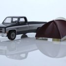 1982 Chevy C-10 Silverado Tent Camper Square Body 1:64 Scale Truck Diecast Toys