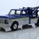 1972 Chevy C-30 Goodyear Tire Wrecker Tow Truck Dually 1:64 Blue Diecast Toys