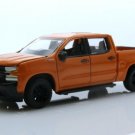 2020 Chevy Silverado Z71 Lt Trail Boss Pickup Truck 1:64 Orange Diecast Toys