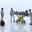 Emt Paramedic Figures Stretcher Ambulance Crew 1:64 Scale Diorama Diecast Toys