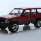 1984 Jeep Cherokee Chief Suv 4X4 Off Road 1:64 Scale Red Diecast Toys