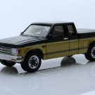 1990 Chevy S-10 Tahoe Pickup Truck Off Road 1:64 Black & Tan Diecast Toys
