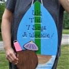 Large 18" Surfboard We Tiki Name Sign Tropical Bar Deck Patio Plaque Decoration Large 18" Surfboard We Tiki Name Sign Tropical Bar Deck Patio Plaque Decoration