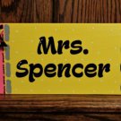 Teacher Pencil Desk Free Standing Personalized Sign Name School Classroom Class Decoration Teacher Pencil Desk Free Standing Personalized Sign Name School Classroom Class Decoration