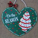 Tis The Season Christmas Tree Cake Winter Sign Door Hanger Plaque Seasonal Wood Decoration Tis The Season Christmas Tree Cake Winter Sign Door Hanger Plaque Seasonal Wood Decoration