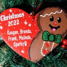 Gingerbread Man Christmas Ornament Personalize U Choose Name Year Heart Family Decoration Gingerbread Man Christmas Ornament Personalize U Choose Name Year Heart Family Decoration