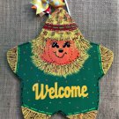 Star Shaped Scarecrow Welcome Sign Door Hanger Autumn Fall Thanksgiving Decoration Star Shaped Scarecrow Welcome Sign Door Hanger Autumn Fall Thanksgiving Decoration
