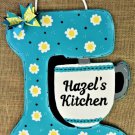 Personalize Kitchen Mixer Sign Country Wood Home Wall Art Hanger Plaque Decoration