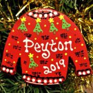 Ugly Christmas Sweater Ornament Personalized U Choose Name Year Gift Decoration Ugly Christmas Sweater Ornament Personalized U Choose Name Year Gift Decoration