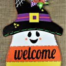 Candy Corn Welcome Sign Halloween Wall Art Door Hanger Fall Season Plaque Decoration Candy Corn Welcome Sign Halloween Wall Art Door Hanger Fall Season Plaque Decoration