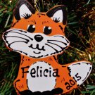 Fox Christmas Ornament Personalize U Choose Name Year Kids Gift Woods Animal Decoration Fox Christmas Ornament Personalize U Choose Name Year Kids Gift Woods Animal Decoration