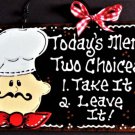 Fat Chef Todays Menu Kitchen Sign Bistro Style Cucina Wall Art Plaque Decoration Fat Chef Todays Menu Kitchen Sign Bistro Style Cucina Wall Art Plaque Decoration