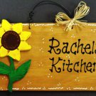 Sunflower Personalized Name Kitchen Sign Wall Art Country Wood Plaque Decoration Sunflower Personalized Name Kitchen Sign Wall Art Country Wood Plaque Decoration