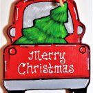 Merry Christmas Vintage Style Red Truck Tree Sign Wall Art Door Hanger Plaque Decoration Merry Christmas Vintage Style Red Truck Tree Sign Wall Art Door Hanger Plaque Decoration