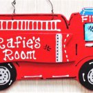 Personalize Fire Truck Kids Room Door Sign Wall Firetruck Childrens Plaque Decoration Personalize Fire Truck Kids Room Door Sign Wall Firetruck Childrens Plaque Decoration