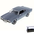 Car W/Led Display Case 1970 Dom Chevy Chevelle Ss Primer 97835 1/24 Diecast Toys