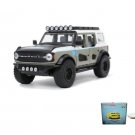 Car W/Display Turntable 2021 Ford Bronco Gray 33299 1/24 Scale Diecast Toys