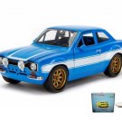 Car W/Display Turntable Ford Escort Rs2000 Mki 1/24 Scale Car Diecast Toys