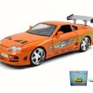 Car W/Display Turntable Brian ota Supra Open Top 1/24 Car Diecast Toys