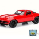 Car W/Display Turntable Letty Chevy Corvette Red 98298 1/24 Scale Diecast Toys