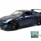 Car W/Display Turntable Brian 2009 Nissan Gtr Furious1/24 Car Diecast Toys
