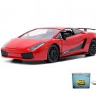 Car W/Display Turntable Lamborghini Gallardo Superleggera Red 1/24 Diecast Toys