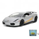 Car W/Display Turntable Lamborghini Gallardo Superleggera Silver 1/24 Diecast Toys