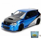 Car W/Display Turntable Subaru Impreza Wrx Sti 99514/4 1/24 Scale Diecast Toys
