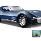 Car W/Rotary Turntable 1970 Chevy Corvette Ttop 34202 1/24 Scale Diecast Toys