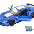 Car W/Rotary Turntable 2017 Chevrolet Corvette Grand Sport 1/24 Scale Diecast Toys