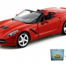 Car W/Rotary Turntable 2014 Chevrolet Corvette Stingray 1/24 Scale Diecast Toys