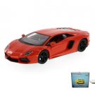 Car W/Rotary Turntable Lamborghini Aventador Lp7004 Orange 1/24 Diecast Toys Car W/Rotary Turntable Lamborghini Aventador Lp7004 Orange 1/24 Diecast Toys